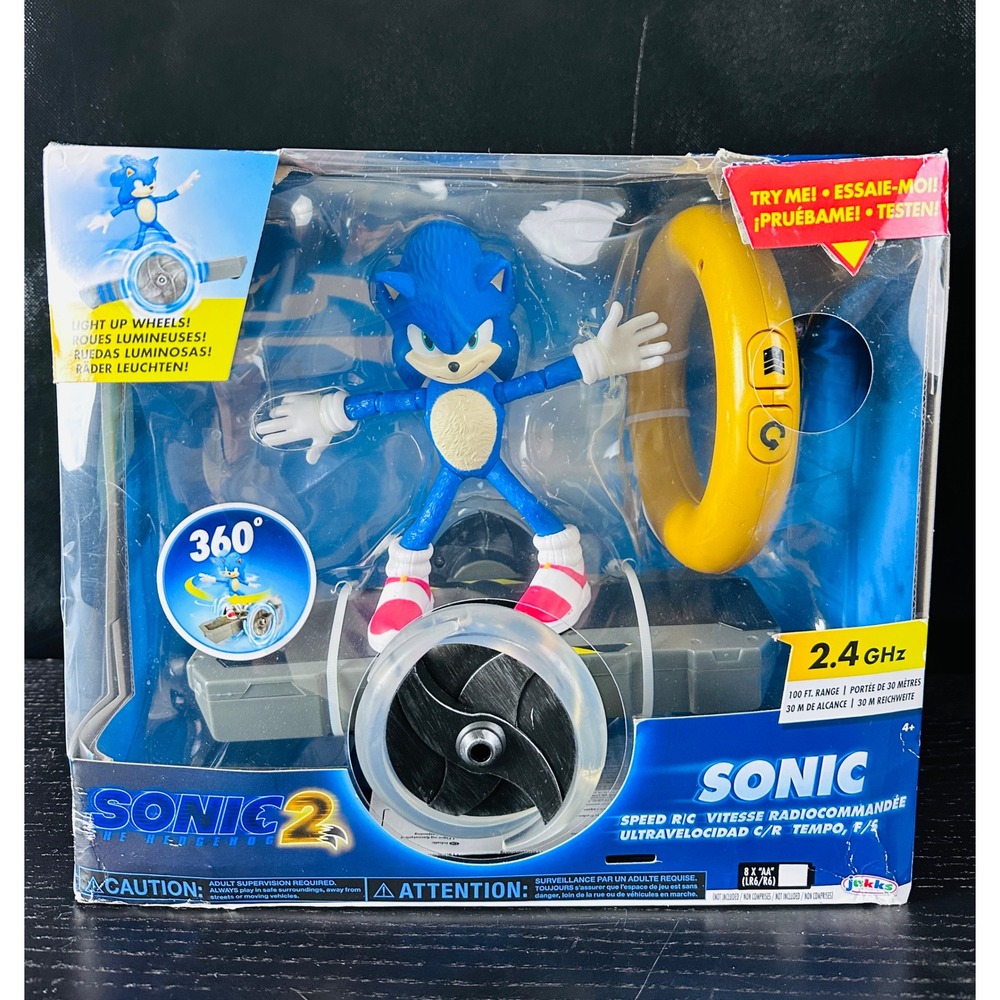 Sonic The Hedgehog 2 Speed R/C Remote Control Racing Car Jakks Pacific PRE-OWNED